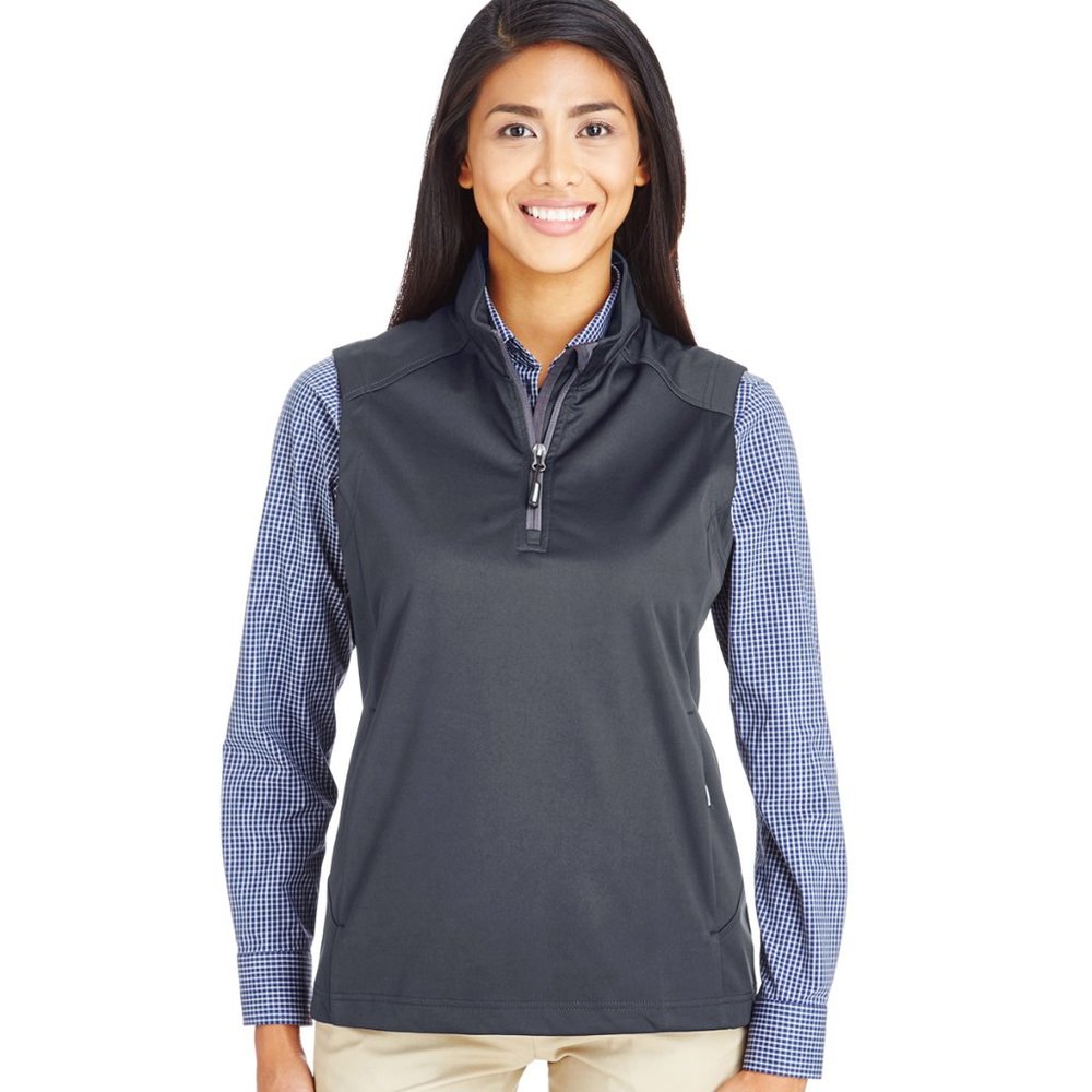 Core 365 Ladies  Three-Layer Knit Quarter-Zip Vest